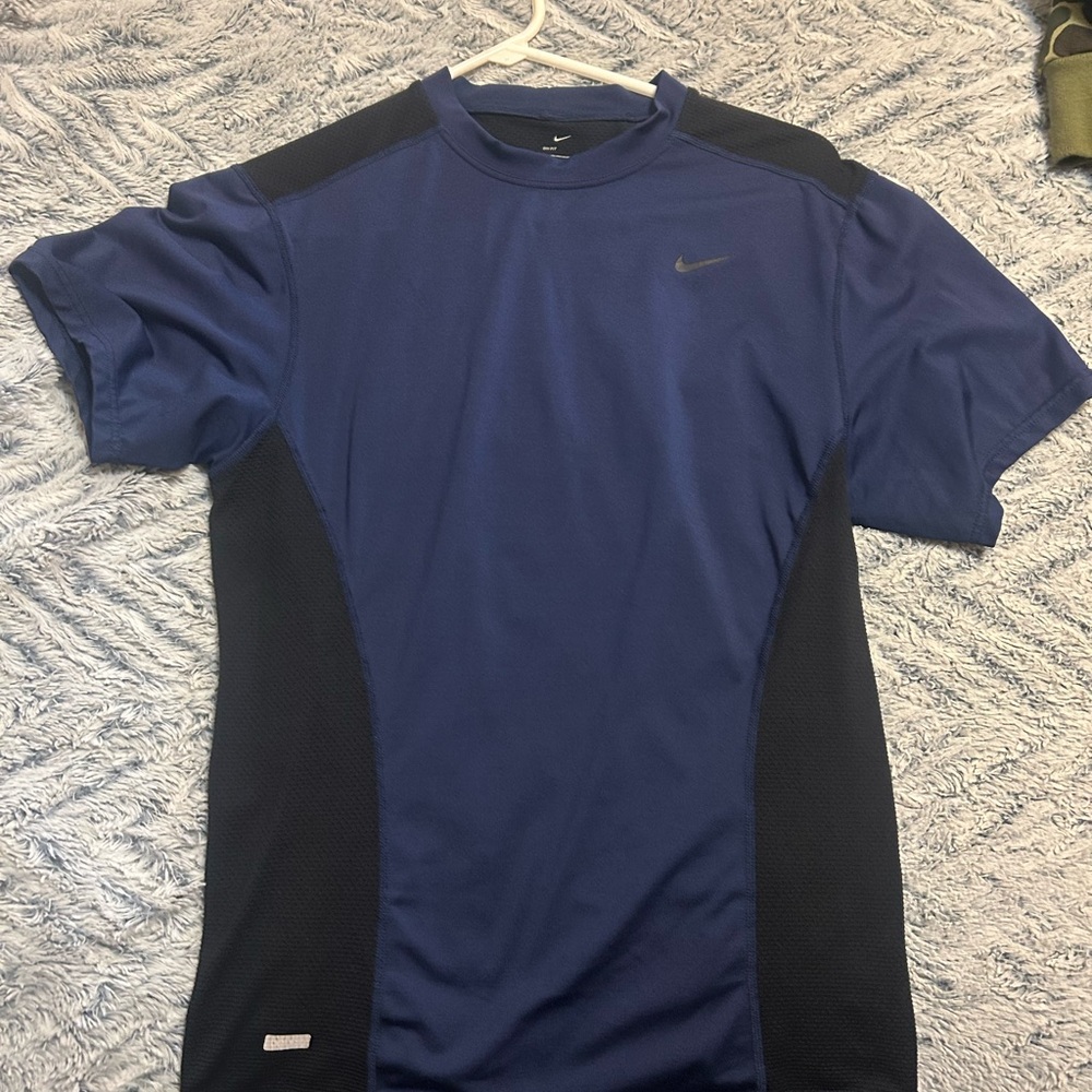 Nike Dri-Fit Navy and Black Sports Tee